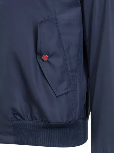 Shop Kiton Sea Jacket In Blue