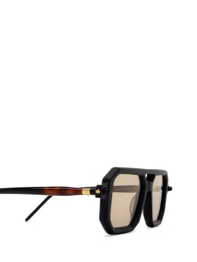 Shop Kuboraum Sunglasses In Black Matt & Havana