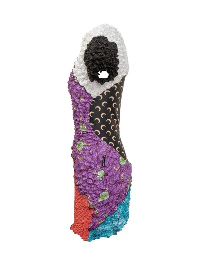 Shop Marine Serre Pop-corn Mini Dress In Multicolor