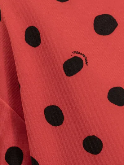 Shop Marni Top Polka Dots In Red