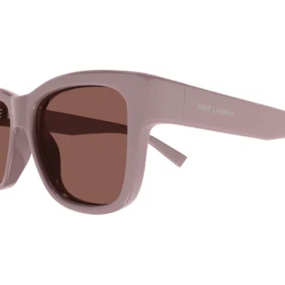 Shop Saint Laurent Eyewear Sunglasses In Pink