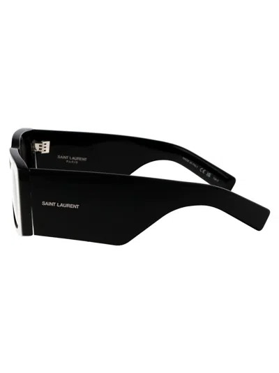 Shop Saint Laurent Sunglasses In 001 Black Black Black