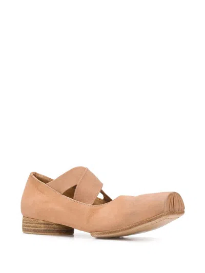 Shop Uma Wang Ballerinas With Crossed Bands In Pink & Purple
