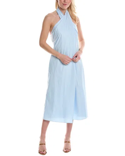 Shop Halston Zoie Midi Dress In Blue
