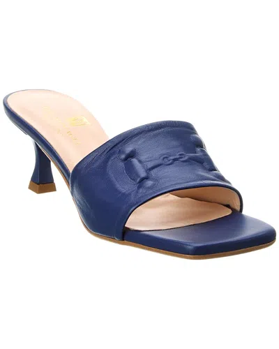 Shop M By Bruno Magli Nikka Leather Sandal In Blue
