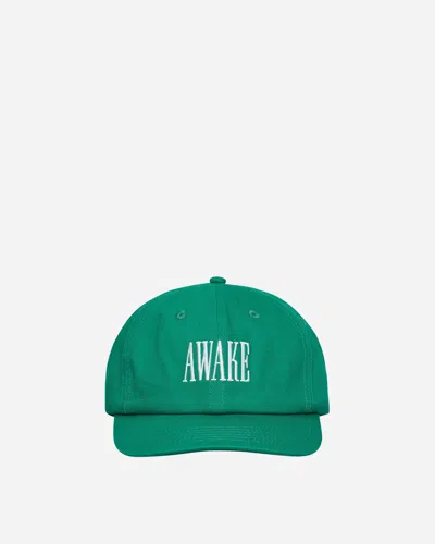 Shop Awake Ny Embroidered Logo Hat In Green