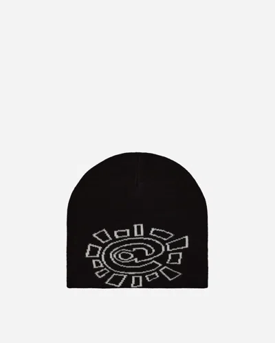 Shop Always Do What You Should Do Reversible Sun Skull Beanie In Black