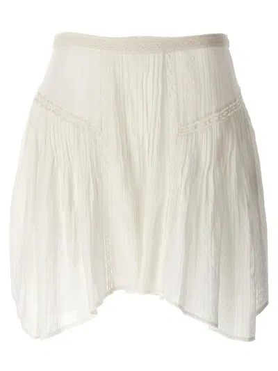 Shop Isabel Marant Étoile 'jorena' Skirt In White