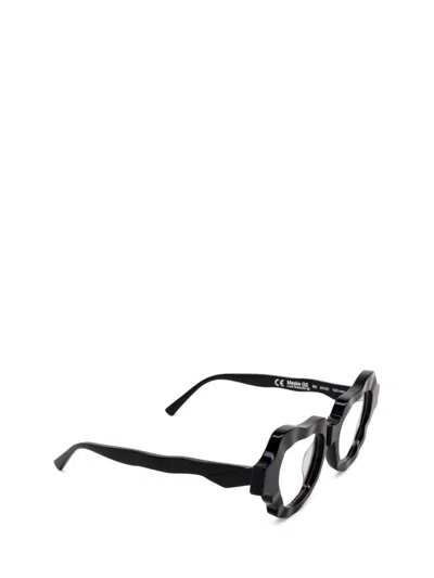 Shop Kuboraum Eyeglasses In Black Shine