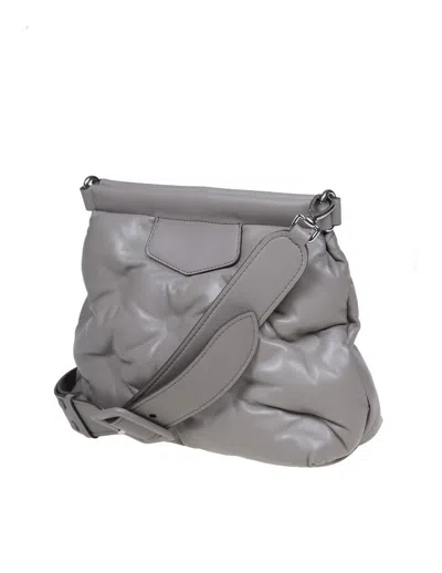 Shop Maison Margiela Quilted Leather Handbag In Calce