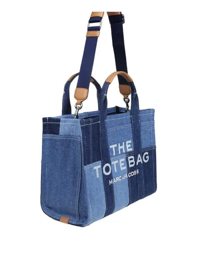 Shop Marc Jacobs Handbag In Cotton Denim In Blue Denim