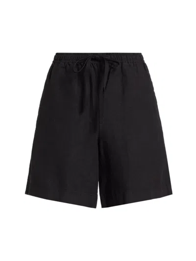 Shop Vince Women's Hemp Drawstring Shorts In Black