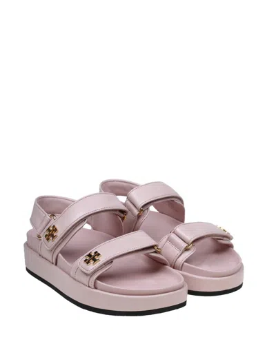 Shop Tory Burch Sporty Leather Sandal In Pink