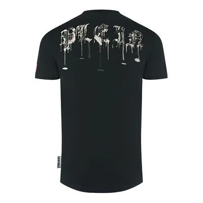 Pre-owned Philipp Plein Herren T-shirts Mtk1887 0201 Black T-shirt In Schwarz