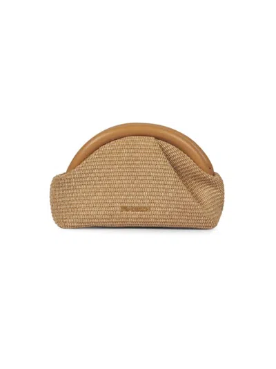 Shop Jw Anderson Women's Bumper Leather Clutch In Natural