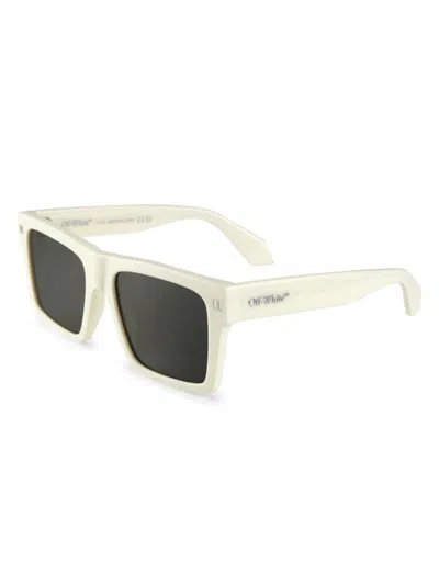 Shop Off-white Men's 54mm Lawton Sunglasses In White Dark Grey