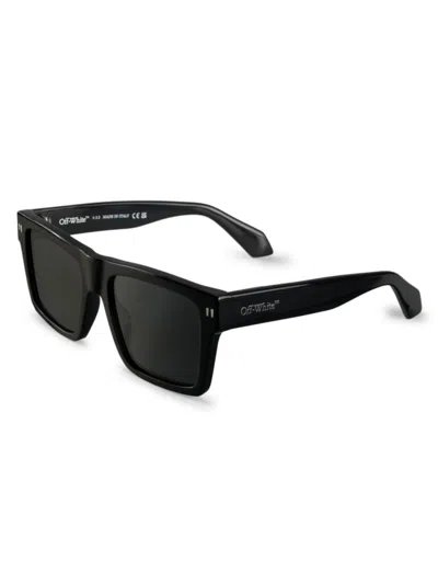 Shop Off-white Men's 54mm Lawton Sunglasses In Black Dark Grey