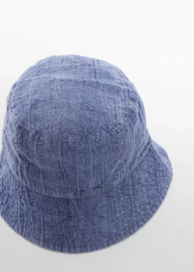 Shop Mango Teen Hat Indigo Blue