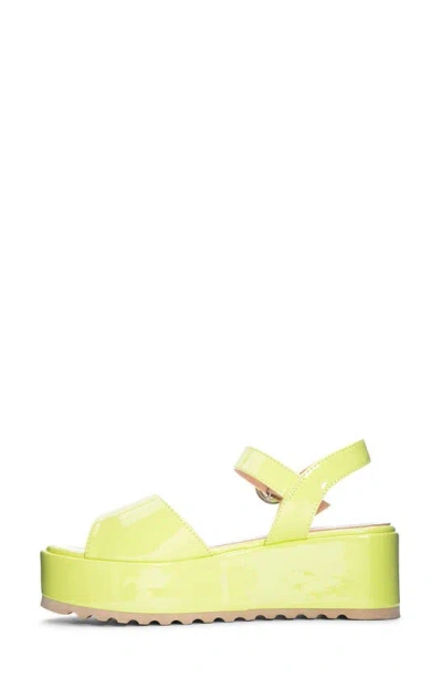 Shop Dirty Laundry Jump Out Platform Sandal In Lime Green