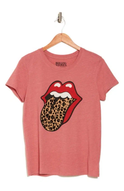 Shop Lucky Brand Rolling Stones Graphic T-shirt In Dusty Cedar
