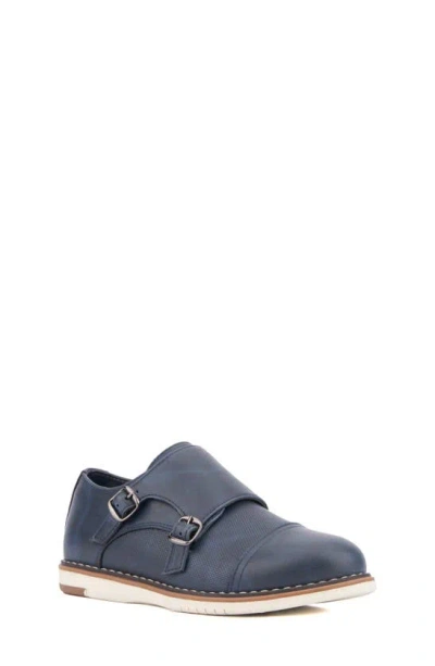 Shop X-ray Xray Kids' Michael Double Monk Strap Loafer In Navy