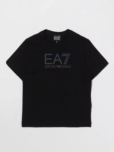 T恤 EA7 儿童 颜色 黑色