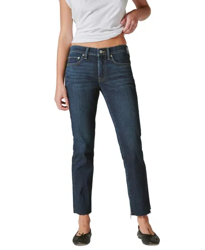 Shop Lucky Brand Women's Sweet Crop Straight-leg Jeans In Lofi Ct