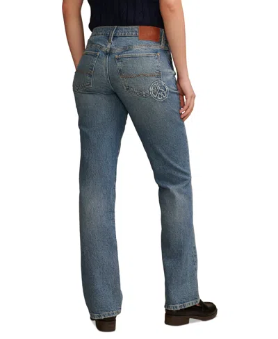 Shop Lucky Brand Women's Lucky Legend Peace Easy Rider Bootcut Jeans In Liberation