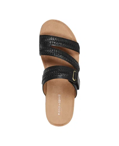 Shop Easy Spirit Women's Bateson Slip-on Open Toe Casual Sandals In Cognac