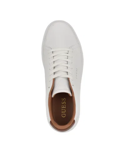 Shop Guess Originals Men's Caldy Lace Up Casual Fashion Sneakers In White