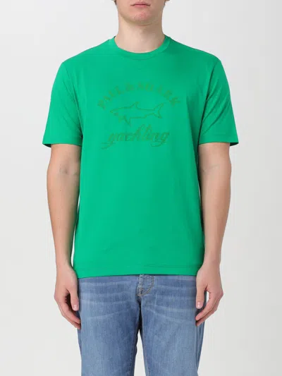 Shop Paul & Shark T-shirt  Men Color Green