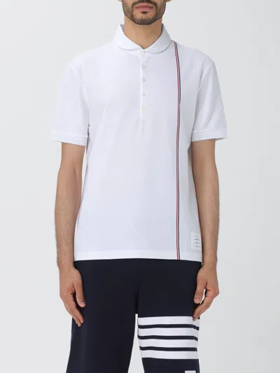 Shop Thom Browne Polo Shirt  Men Color White
