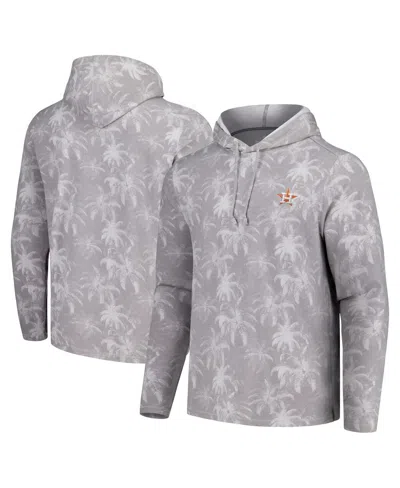 Tommy Bahama Men's  Gray Houston Astros Palm Frenzy Hoodie Long Sleeve T-shirt In Gray