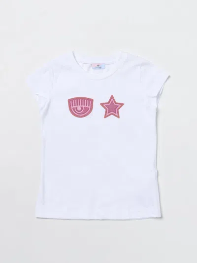 Shop Chiara Ferragni T-shirt  Kids Color White 1