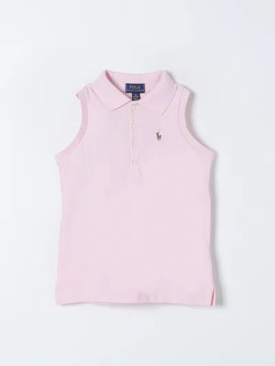 Shop Polo Ralph Lauren Vest  Kids Color Pink