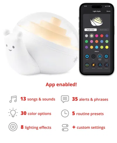 Shop Skip Hop Smart Snail Baby Boys Or Baby Girls 3-in-1 Sound And Routine Machine In White