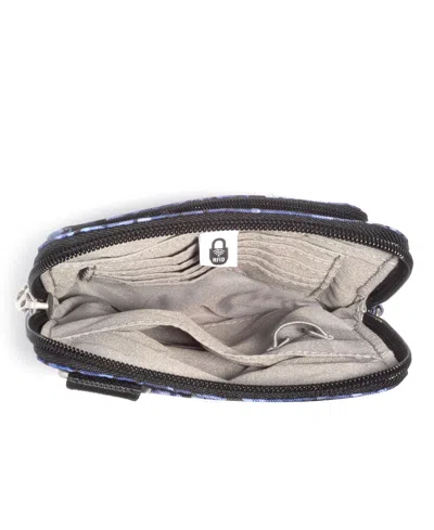 Baggallini Anti-theft Activity Crossbody Bag In Indigo Petal