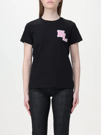Shop Karl Lagerfeld T-shirt  Woman Color Black