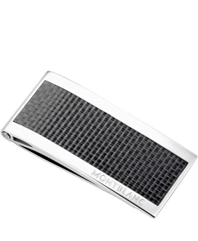 Shop Montblanc Black Carbon And Stainless Steel Money Clip 104731 In No Color