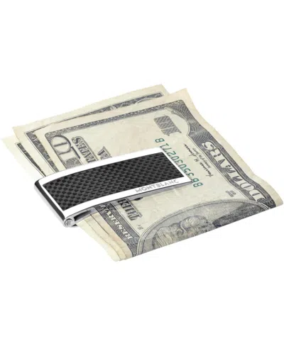 Shop Montblanc Black Carbon And Stainless Steel Money Clip 104731 In No Color