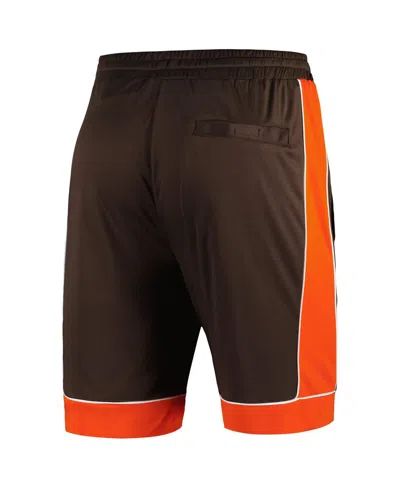 Shop Starter Men's  Brown, Orange Distressed Cleveland Browns Vintage-like Fan Favorite Shorts In Brown,orange