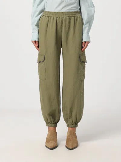 Shop Bazar Deluxe Pants  Woman Color Green
