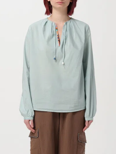 Bazar Deluxe Bead-embellished Blouse In Gnawed Blue