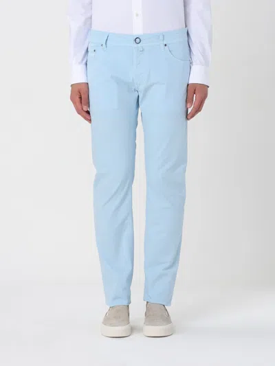 Shop Jacob Cohen Pants  Men Color Blue 1