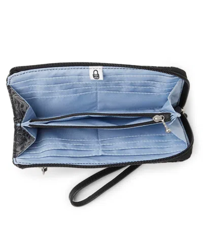 Shop Baggallini Zip Around Wallet In Midnight Blossom