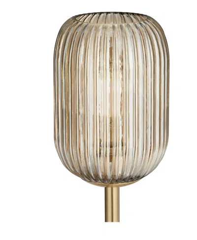 Shop Pacific Coast 68" Metal, Glass Oden Floor Lamp In Warm Gold