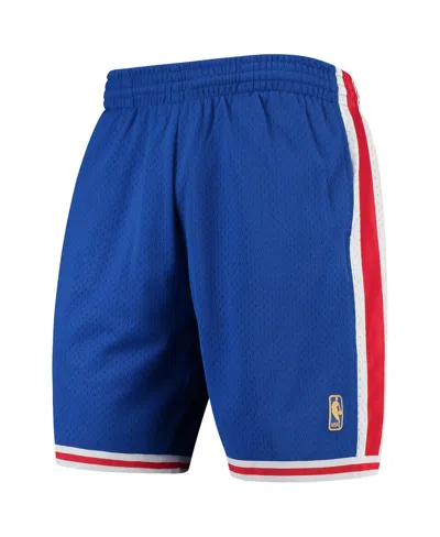 Mitchell & Ness Men's  Royal Philadelphia 76ers Hardwood Classics Team Swingman Shorts In Royal