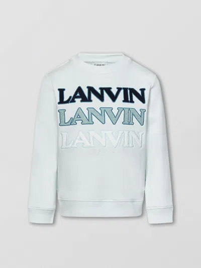 Shop Lanvin Sweater  Kids Color Gnawed Blue