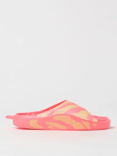 Shop Adidas By Stella Mccartney Flat Sandals  Woman Color Multicolor