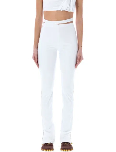 Shop Nike X Jacquemus Slim Fit Trousers In White